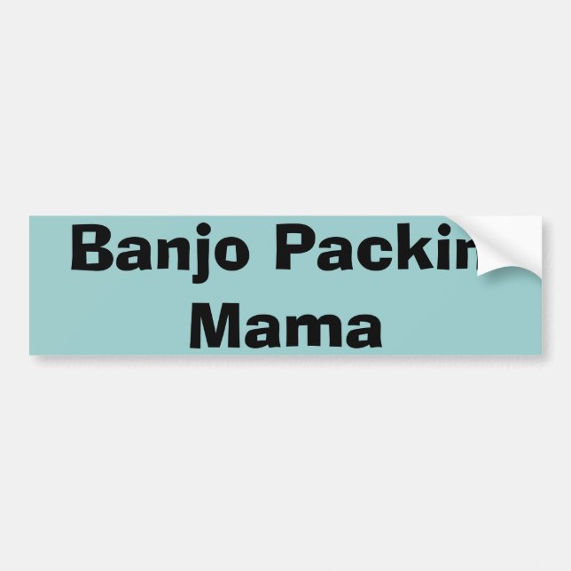 Pegatina Para Coche Mamá de Packin del banjo (Frente)