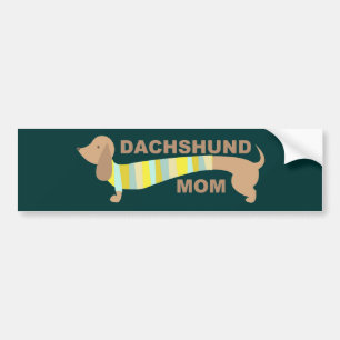 Pegatina Para Coche Mamá del Dachshund