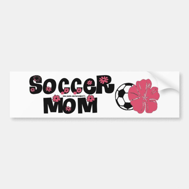 Pegatina Para Coche Mamá del fútbol (Frente)