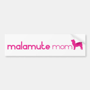 Pegatina Para Coche Mamá del Malamute de Alaska
