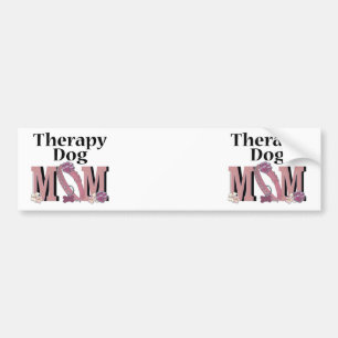 Pegatina Para Coche MAMÁ del perro de la terapia