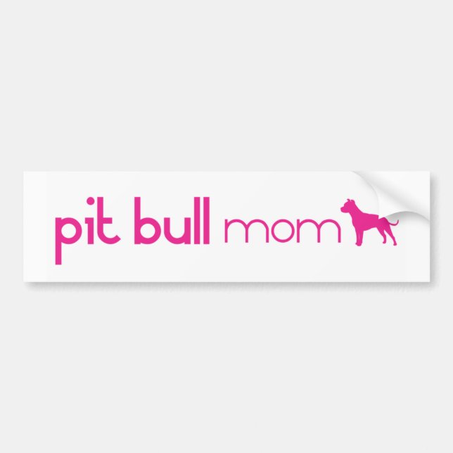 Pegatina Para Coche Mamá del pitbull (Frente)