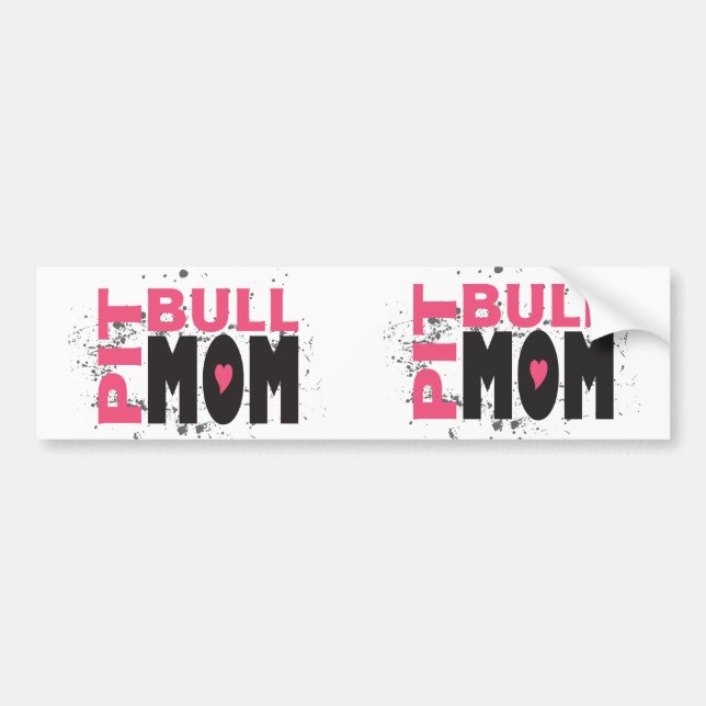 Pegatina Para Coche Mamá del pitbull (Frente)