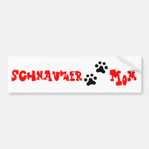Pegatina Para Coche Mamá del Schnauzer