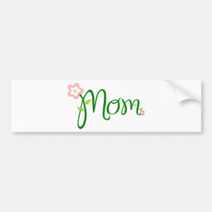 Pegatina Para Coche Mamá floral decorativa