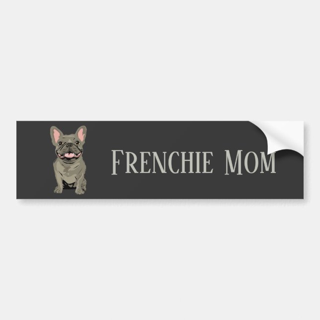 Pegatina Para Coche Mamá Frenchie (Frente)