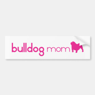 Pegatina Para Coche Mamá inglesa del bulldog