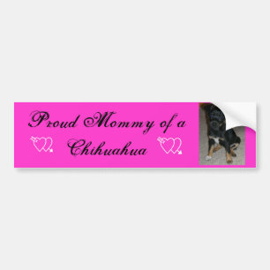 Pegatina Para Coche Mamá orgullosa de una chihuahua