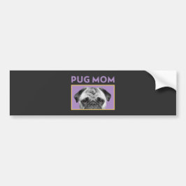 Pegatina Para Coche Mamá Pug