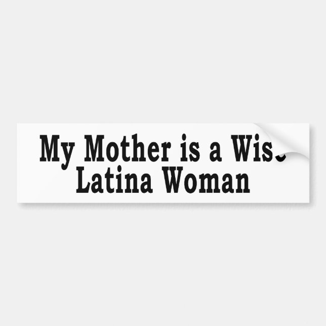 Pegatina Para Coche Mamá sabia de Latina (Frente)