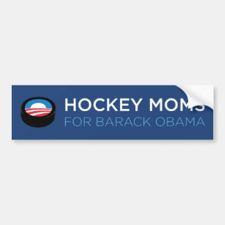 Pegatina Para Coche Mamáes del hockey para Barack Obama