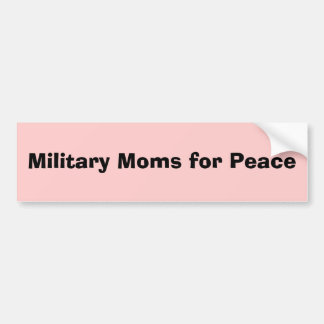 Pegatina Para Coche Mamáes militares para la paz