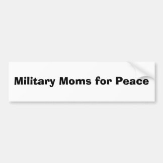 Pegatina Para Coche Mamáes militares para la paz