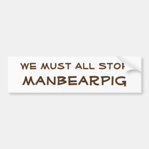 Pegatina Para Coche ManBearPig