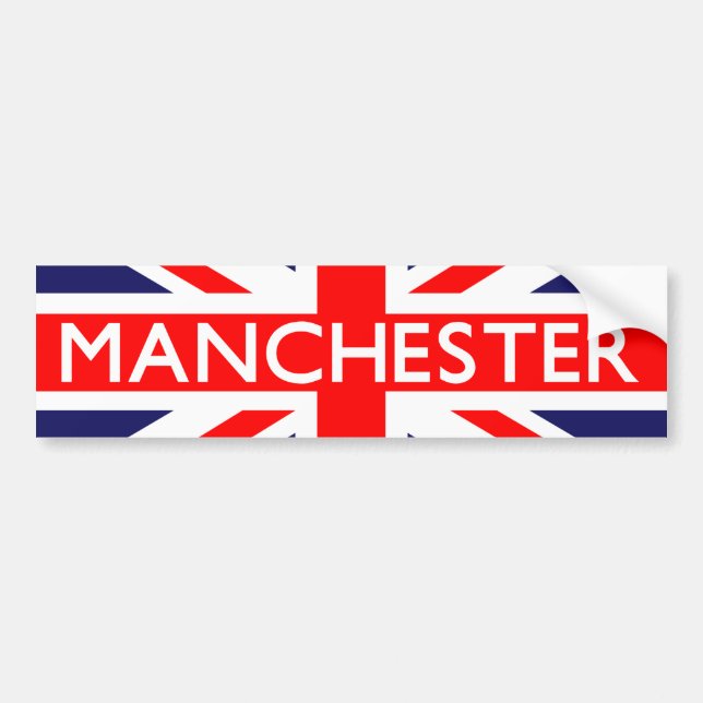 Pegatina Para Coche Manchester : Bandera británica (Frente)