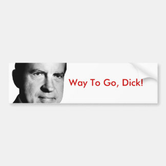 Pegatina Para Coche ¡Manera de ir, Dick!