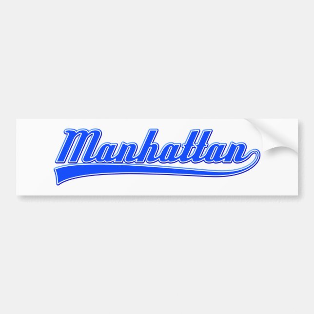 Pegatina Para Coche Manhattan con Swash (Frente)