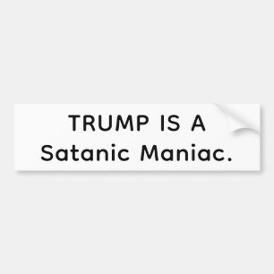 Pegatina Para Coche Maníaco Satánico Trump Hankamer Artjunkhaus Cómic