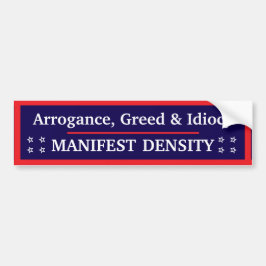 Pegatina Para Coche Manifest Density Bumper Sticker