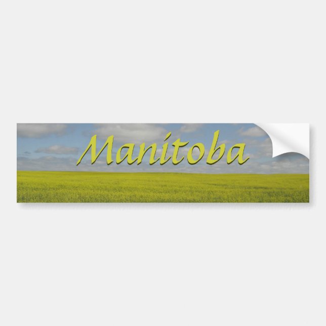Pegatina Para Coche Manitoba Bumper Sticker Souvenir (Frente)
