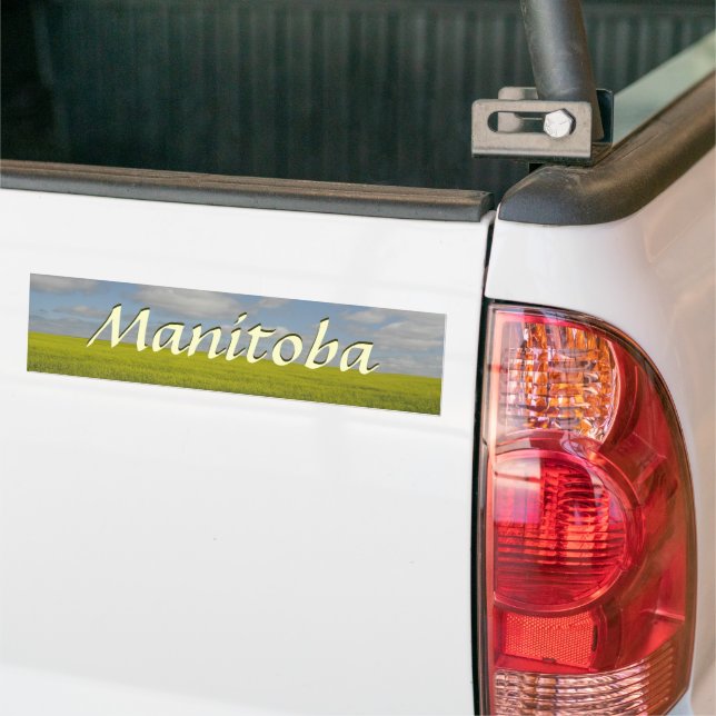 Pegatina Para Coche Manitoba Bumper Sticker Souvenir (En Camión)