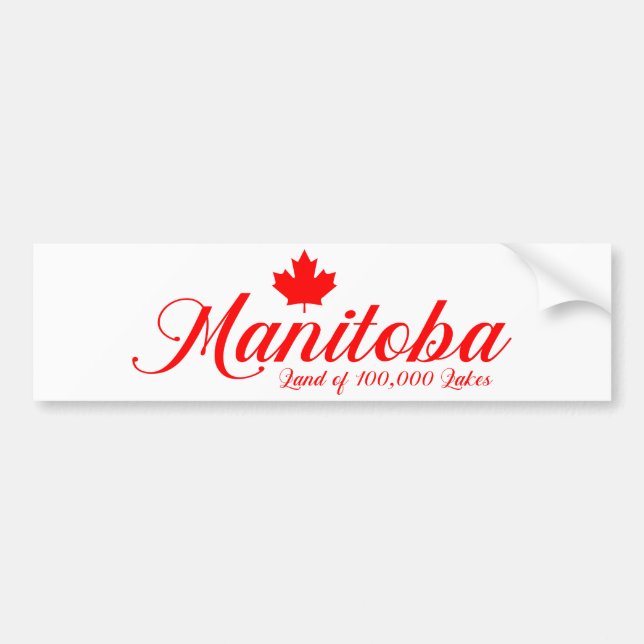 Pegatina Para Coche Manitoba (decorativa) (Frente)