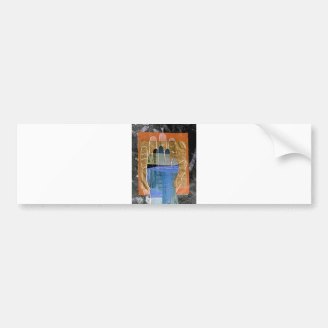 Pegatina Para Coche Mano de Buiddha (Frente)