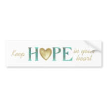 Mantén la esperanza en tu corazón Verde azulado y 