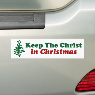 Pegatina Para Coche Mantener al Cristo en los Navidades