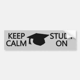 Pegatina Para Coche Mantener La Calma Y El Estudio En El personalizado