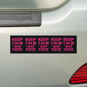 Pegatina Para Coche mantener la calma y votar tipografía moderna de co