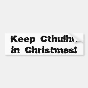 Pegatina Para Coche Mantenga Cthulhu navidad