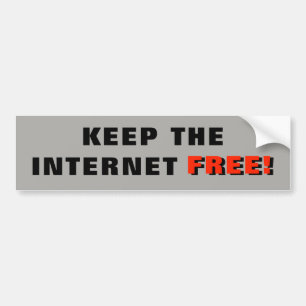 Pegatina Para Coche Mantenga el Internet libre