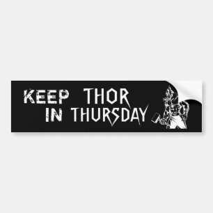 PEGATINA PARA COCHE MANTENGA EL THOR JUEVES - B