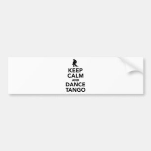 Pegatina Para Coche Mantenga tango tranquilo y de la danza