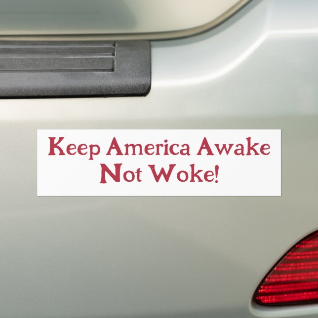 Pegatina Para Coche ¡Mantengan a Estados Unidos despierto, no desperta (en coche)
