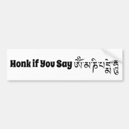 Pegatina Para Coche Mantra budista tibetana Om Mani Padme Hum