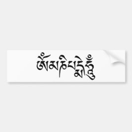 Pegatina Para Coche Mantra budista tibetana Om Mani Padme Hum