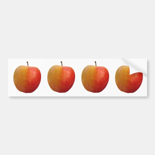 Pegatina Para Coche Manzanas (Frente)