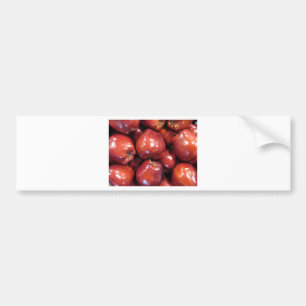 Pegatina Para Coche Manzanas rojas oscuras