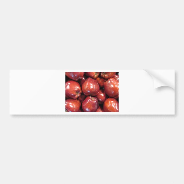 Pegatina Para Coche Manzanas rojas oscuras (Frente)