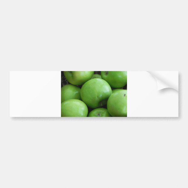 Pegatina Para Coche Manzanas verdes (Frente)