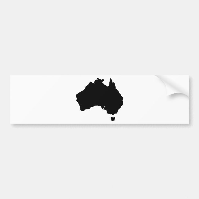 Pegatina Para Coche Mapa de Australia (Frente)
