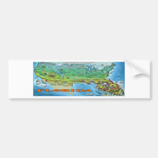 Pegatina Para Coche Mapa de Florida USA
