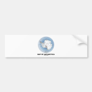 Pegatina Para Coche Mapa de la Antártida (geografía)