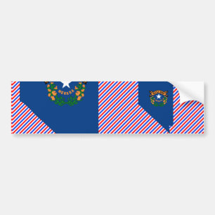 Pegatina Para Coche Mapa de la bandera de Nevada
