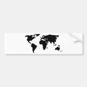 Pegatina Para Coche Mapa mundial