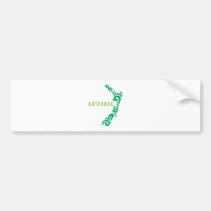 Pegatina Para Coche Mapa neozelandés Aotearoa Nueva Zelanda Gift Idea