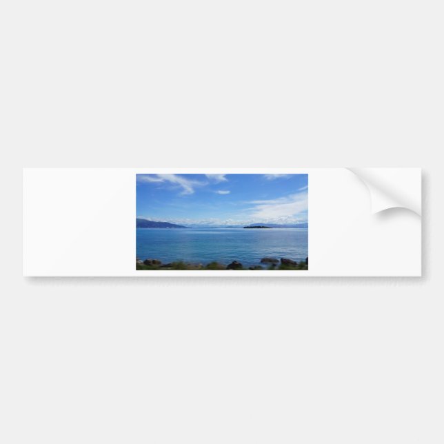 Pegatina Para Coche mar de Grecia (Frente)