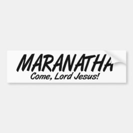 Pegatina Para Coche Maranatha, ¡Ven Señor Jesús!